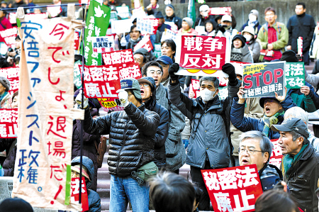 日本各界抗议《特定秘密保护法》