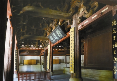 布局和日本多处寺院如出一辙 保国寺建筑样式